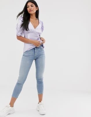 asos short sleeve blouse