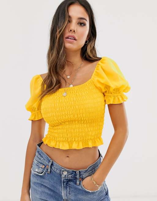 Asos store shirred top