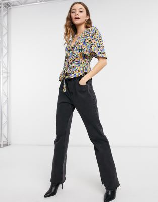 asos short sleeve blouse