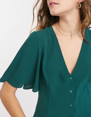 asos short sleeve blouse