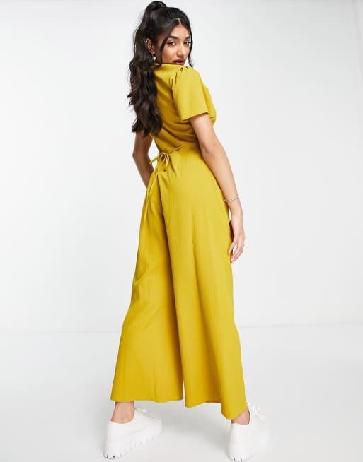 Mustard culotte hot sale jumpsuit