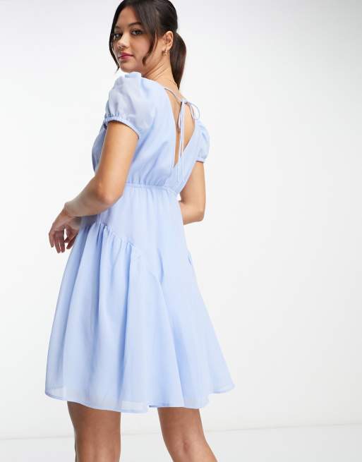 Cornflower blue store dress asos