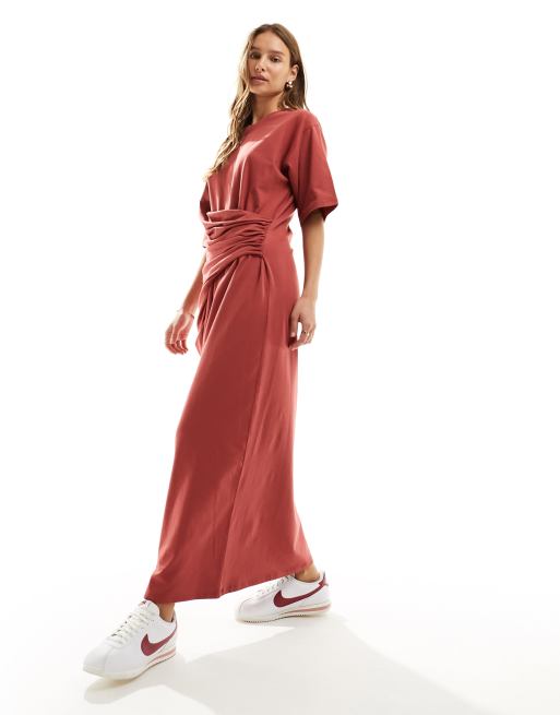 Asos terracotta dress clearance