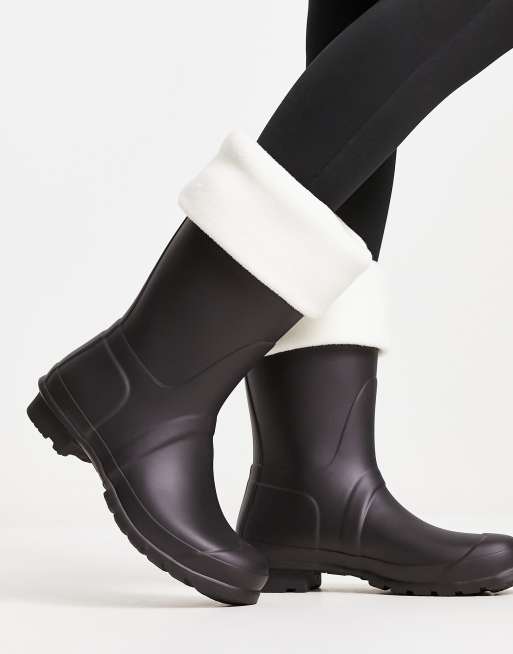 ASOS DESIGN knee high socks in black