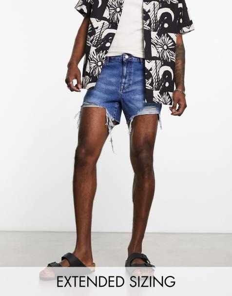 Men's Denim Shorts, Men's White Denim Shorts