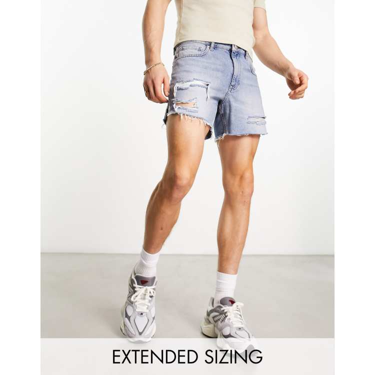 Asos mens denim shorts hotsell