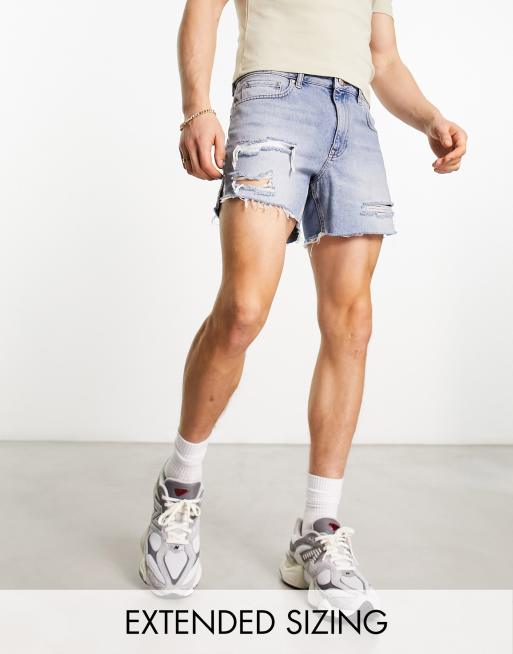 Mens denim clearance shorts asos