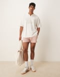 [ASOS DESIGN] ASOS DESIGN shorter length shorts in light pink 2XL Adobe rose