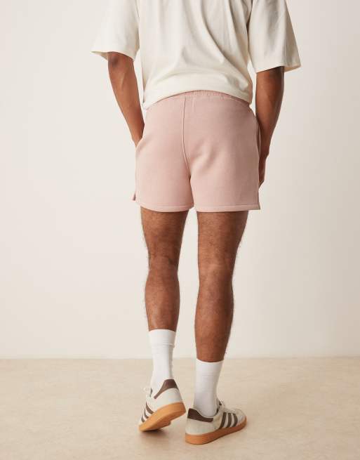 ASOS DESIGN shorter length shorts in light pink