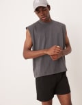 [ASOS DESIGN] ASOS DESIGN shorter length skinny chino shorts in black W38 BLACK