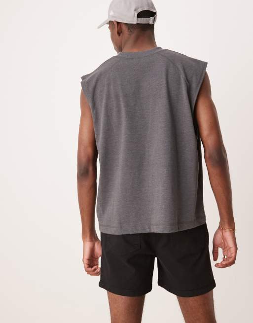ASOS DESIGN shorter length skinny chino shorts in black