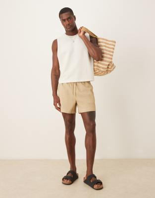 Asos Design Shorter Length Waffle Shorts