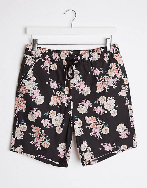 ASOS DESIGN shorter shorts in floral print