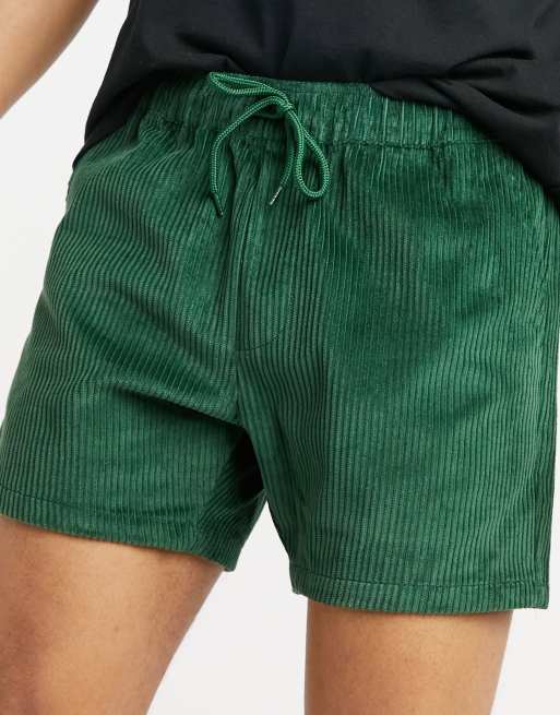 Green corduroy shorts store mens