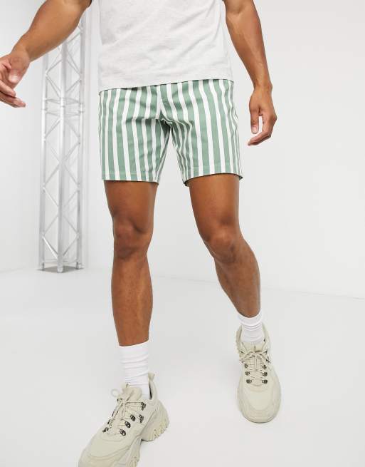 Shorts 2025 green stripe