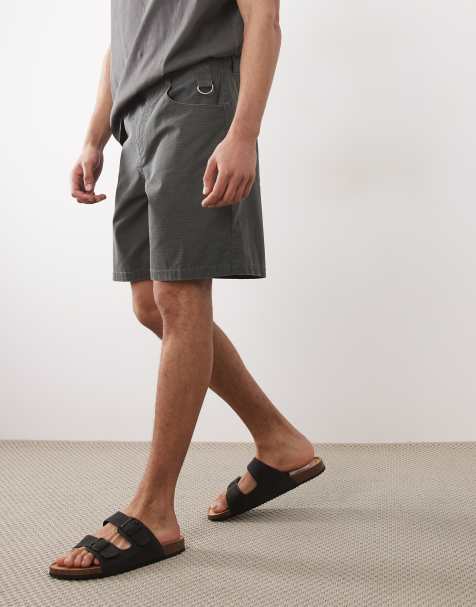 ASOS DESIGN – Shorts aus Ripstop in verwaschenem Anthrazit - view 1