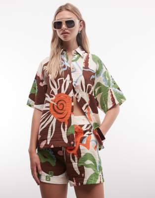 Asos Design Shorts Co-ord In Multi