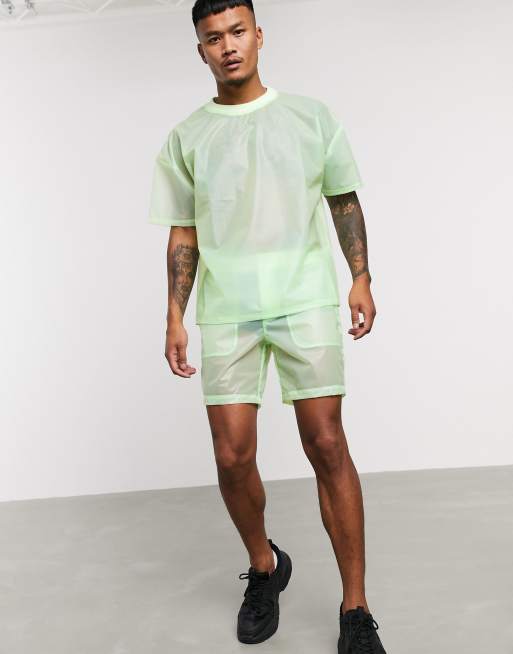 ASOS DESIGN — Grønt gennemsigtigt sæt, 2 af 2