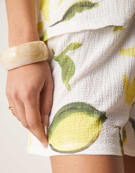 ASOS DESIGN shorts in lemon print - part of a set, 4 of 5