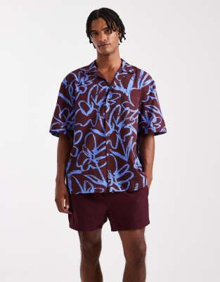 Asos Design Shorts In Brown