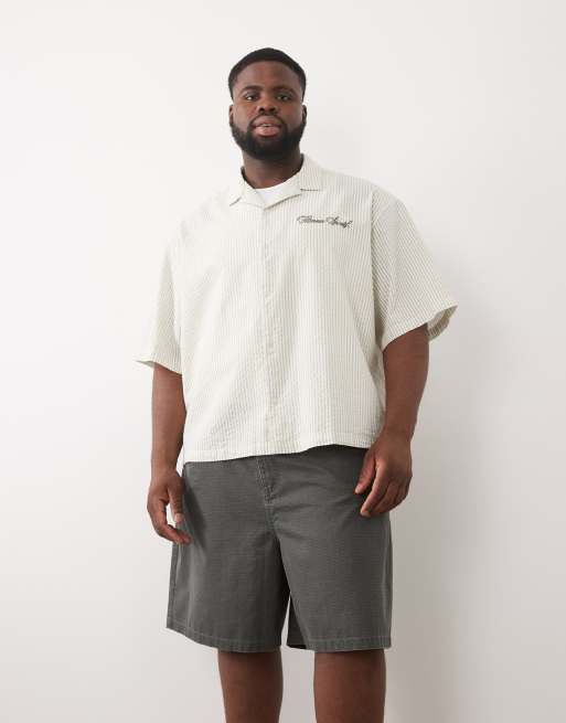 ASOS DESIGN shorts in washed charcoal ripstop, 2 of 6
