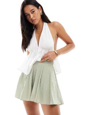 ASOS DESIGN - Shorts mit Vichy-Karos-Bunt