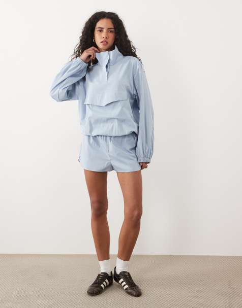 ASOS DESIGN shorts tecnici blu in coordinato - view 1