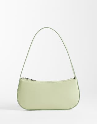 Asos Design Shoulder Bag In Green