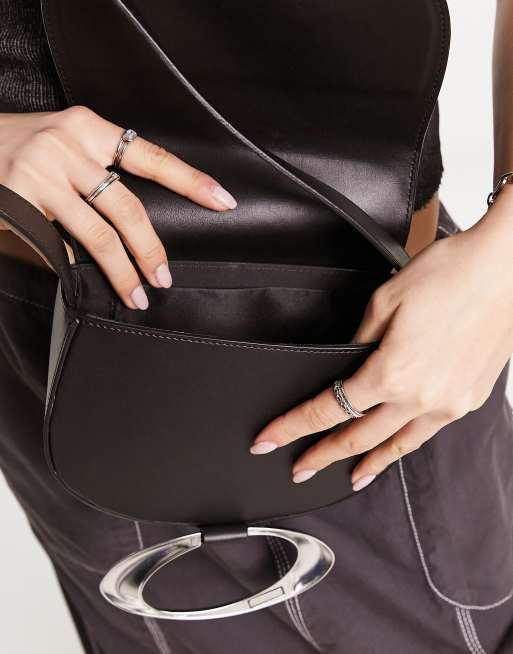 Chloé Black Round Pouch Bag