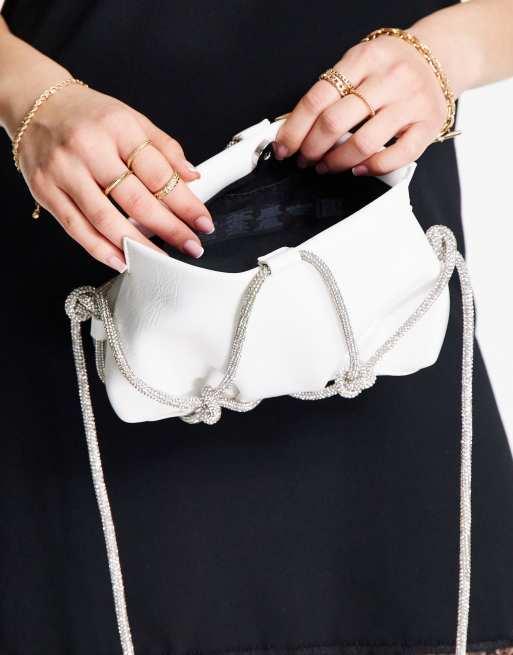 Asos white online handbag