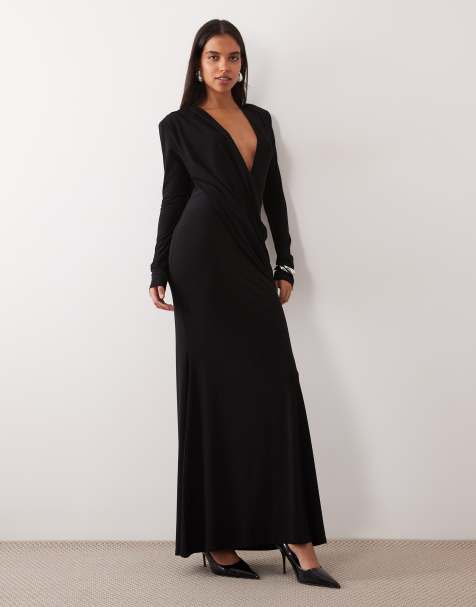 asos black wedding guest dress Women's Outfits | Wedding Outfits Color:Black and White Stripe