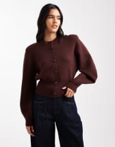ASOS DESIGN cinched waist denim vest with shoulder pads in rinse wash