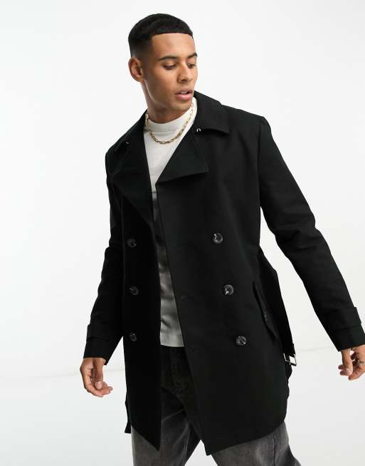 Asos trench hot sale coat mens