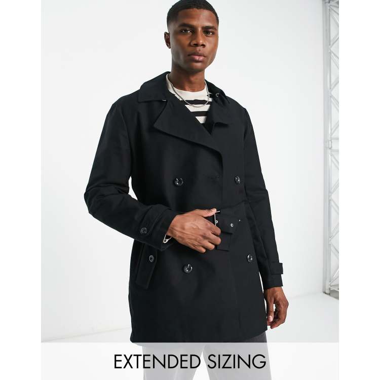 Asos single breasted trench coat sale