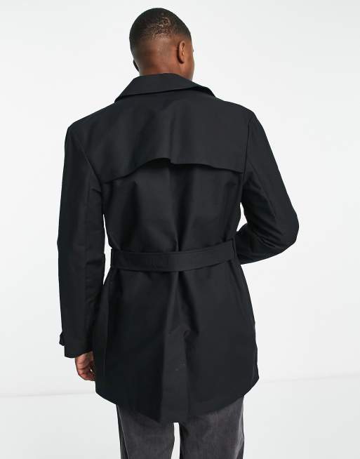 Asos mens black clearance coat