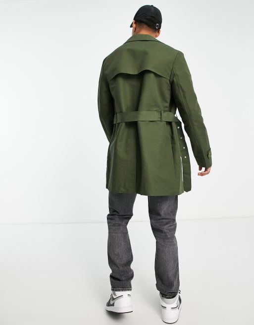 Asos trench shop coat men