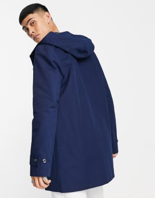 asos hooded mac