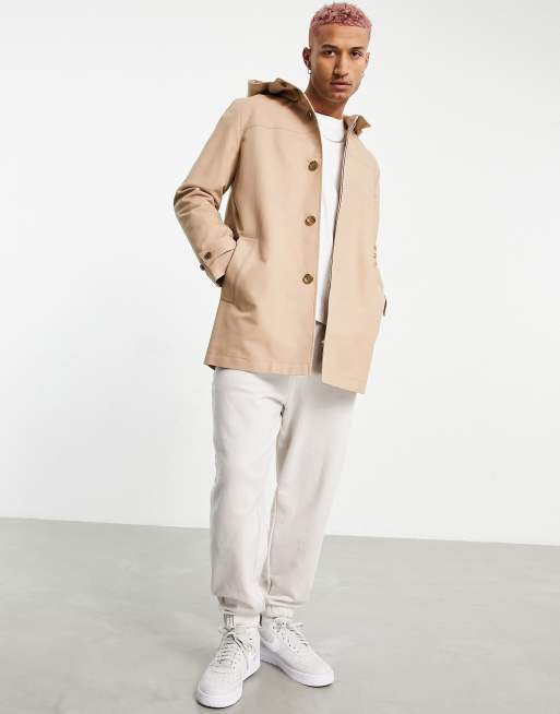 Asos hooded trench on sale coat