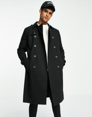 asos shower resistant trench coat