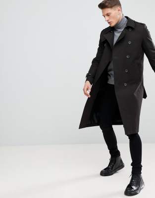 asos longline trench coat