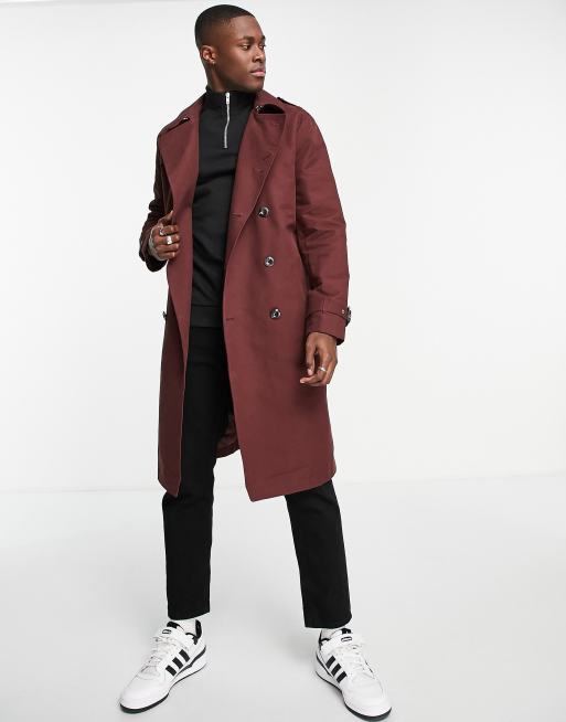 Asos trench shop coat men