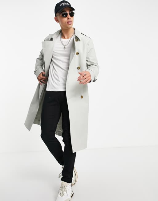 Asos white trench on sale coat