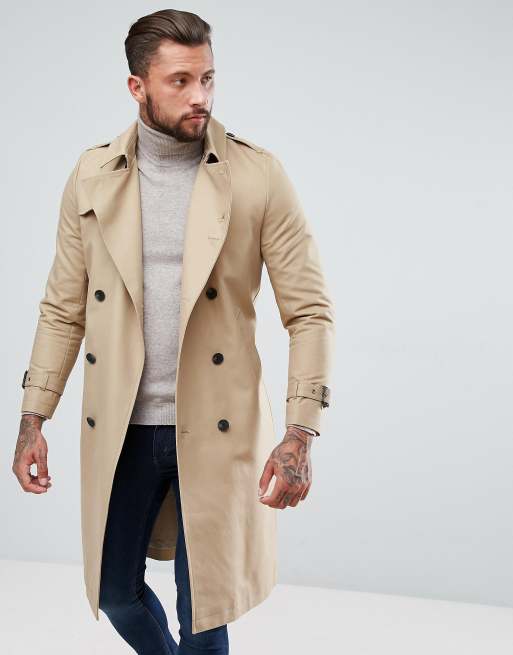 Asos trench 2025 coat mens