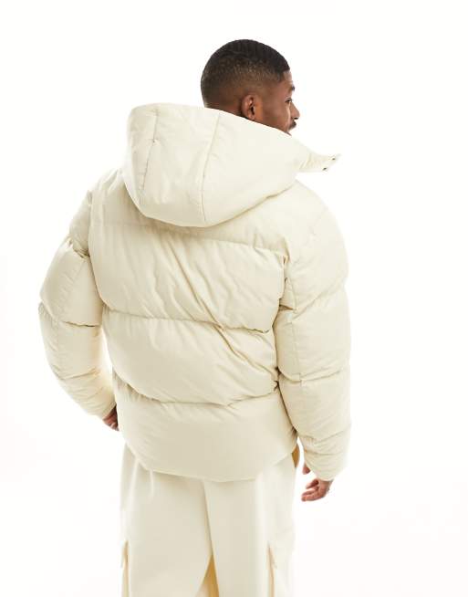 White puffer jacket sales asos