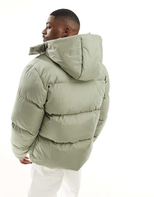 ASOS Design Puffer Jacket with Detachable Hood