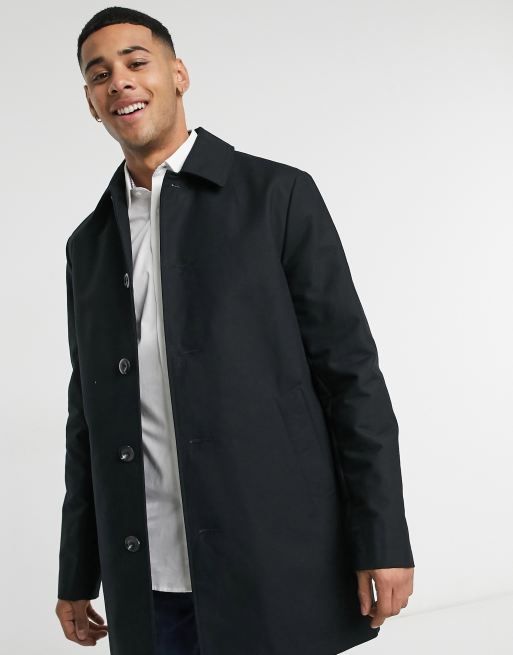 Asos black hotsell trench coat