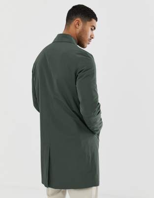 green asos coat