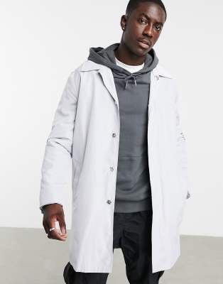 asos shower resistant trench coat