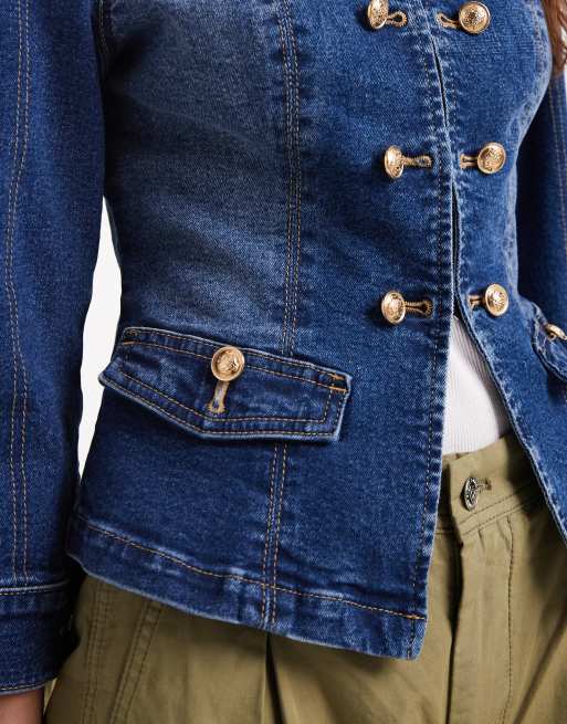 ASOS DESIGN shrunken drummer style jacket, 3 of 4