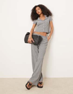 Asos Design Shrunken Revere Collar Shirt In Multi